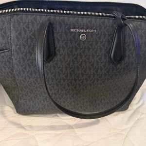 Michael Kors Charcoal and Black Tote Bag